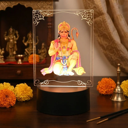 3D Lord Hanuman LED Lamp