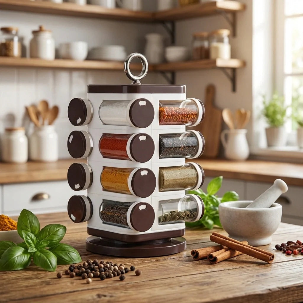 Revolving Spice Rack Set