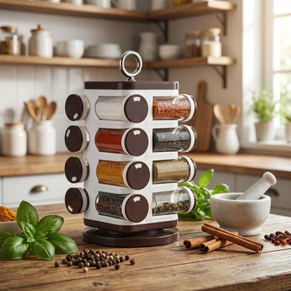 Revolving Spice Rack Set