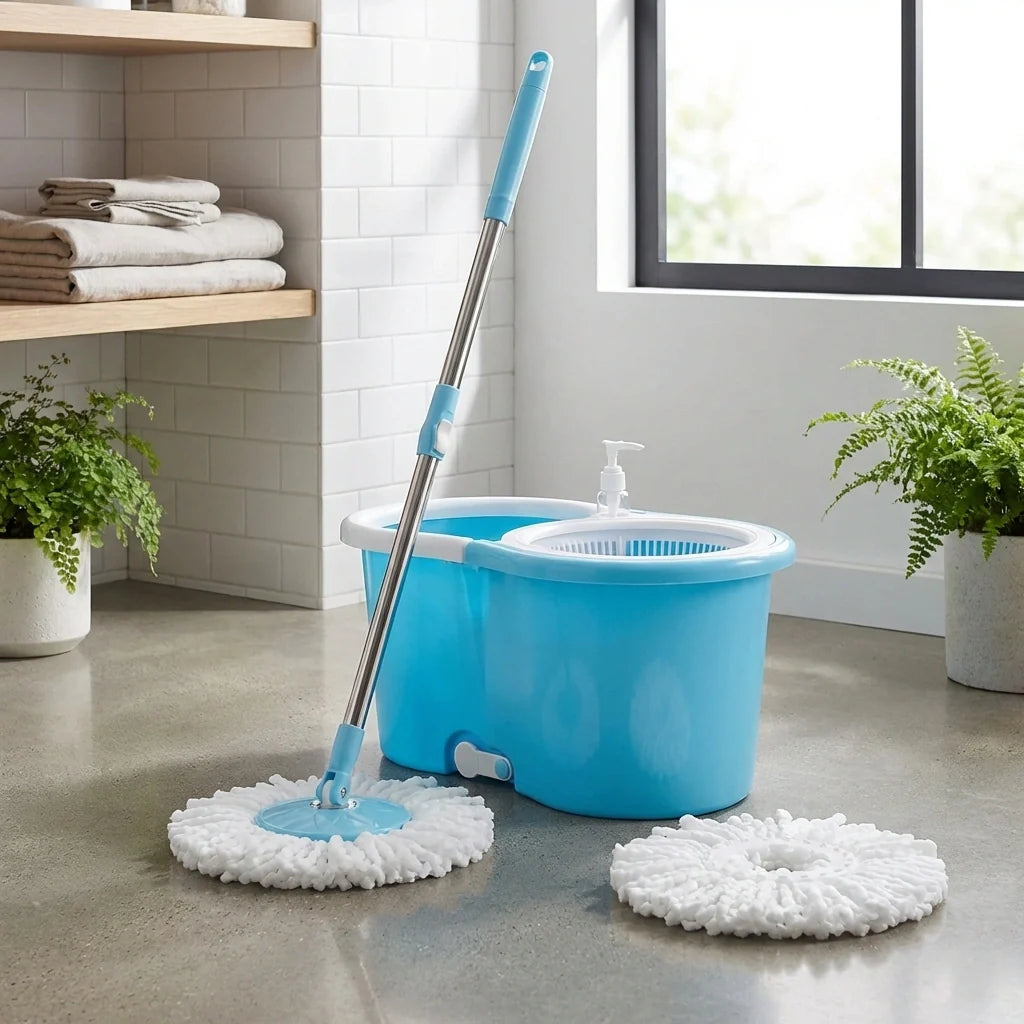 360° Self-Spinning Mop Set