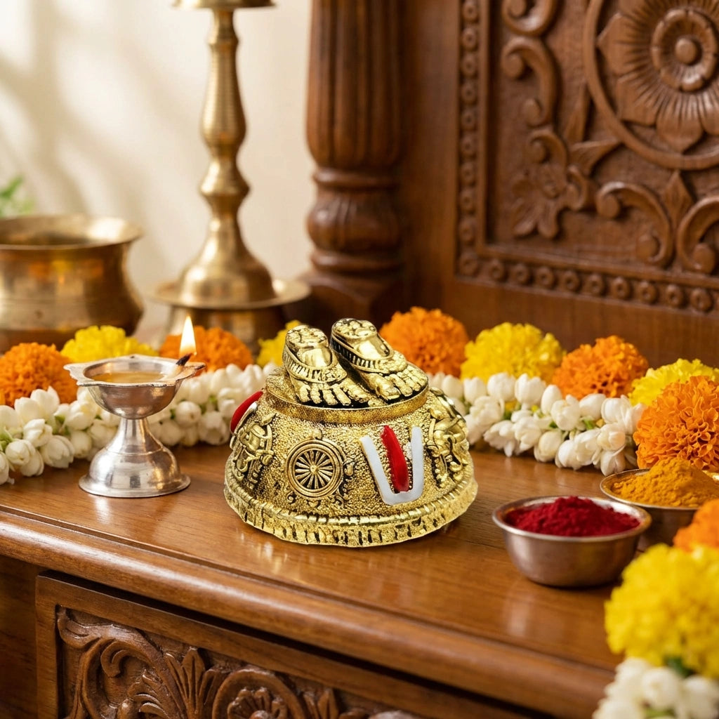 Antique Lord Balaji Charan Paduka