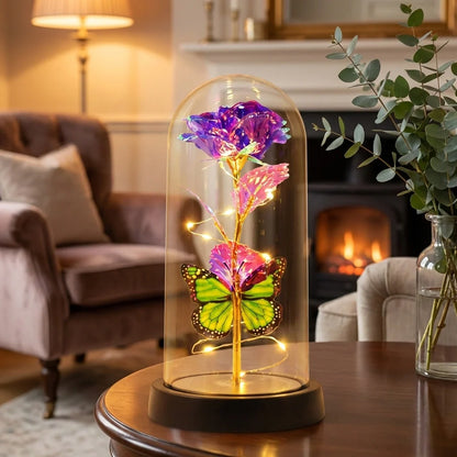 LED Preserved Rose Dome