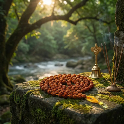 108-Bead Rudraksha Jaap Mala