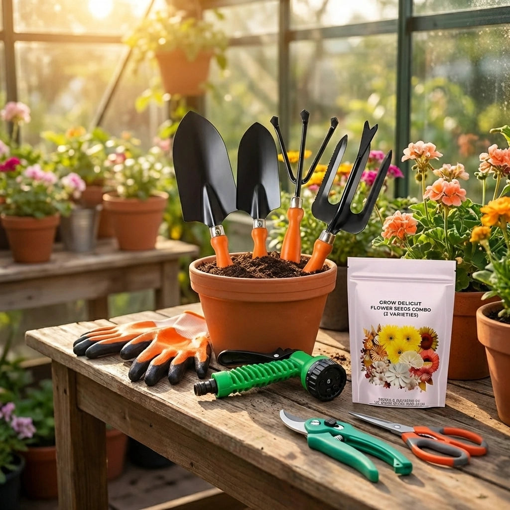 6 in 1 Garden Tools with Box