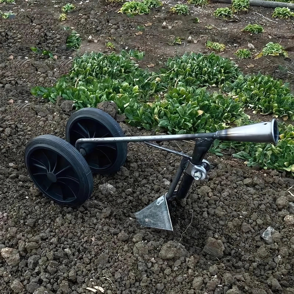 Garden Tool Supporter with Double Wheels