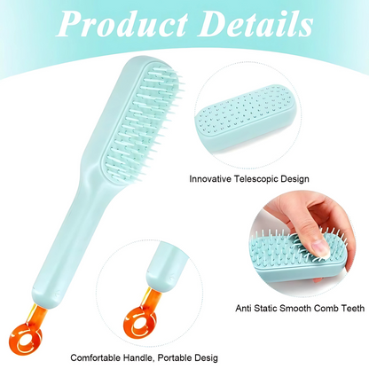 Self-cleaning Anti-static Massage Comb-Pack of 1