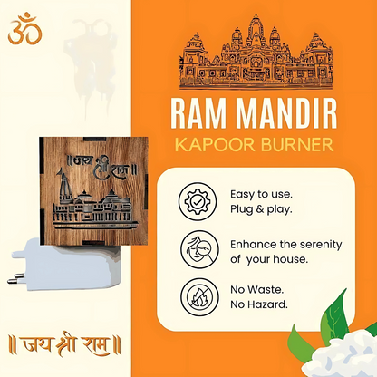 3-in-1 Ayodhya Ram Mandir Aroma Burner & Night lamp