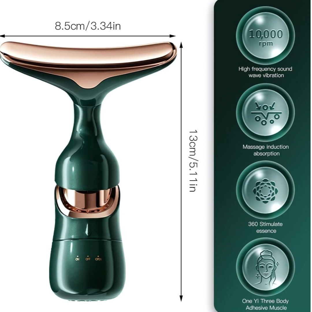 2 In 1 Anti Wrinkles Facial Massager For Skin Care