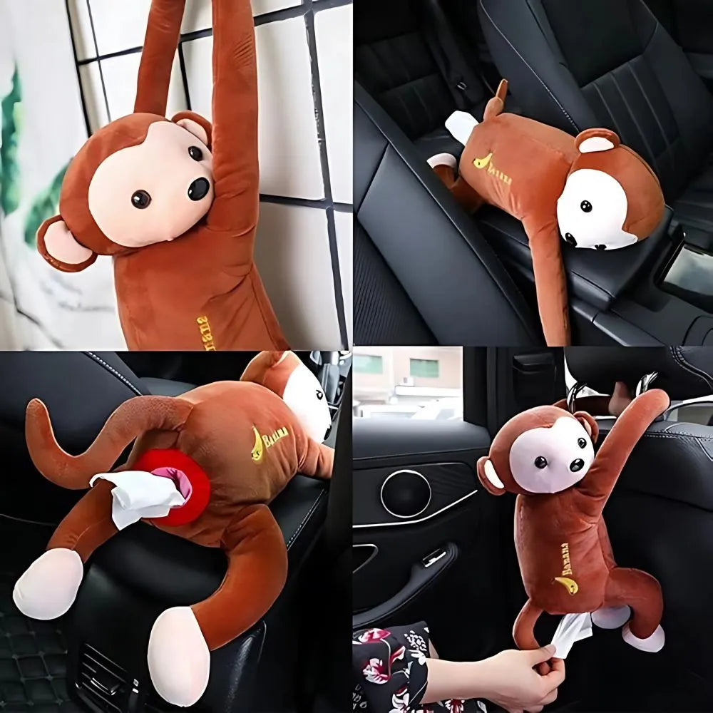 Monkey Plush Tissue Holder