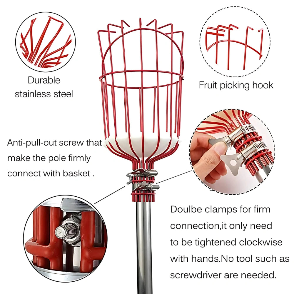 Telescopic Fruit Picker Basket