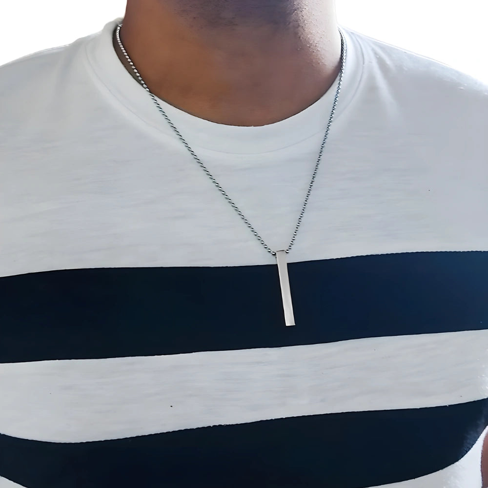 3D Bar Pendant Set