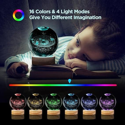 3D Crystal Lamp Ball (Assorted Design) Lamp