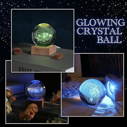 3D Crystal Lamp Ball (Assorted Design) Lamp