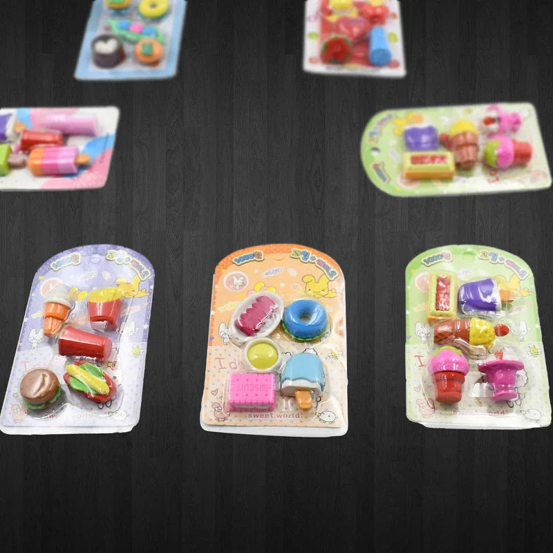 3D Fancy Eraser Set - Home Improvement
