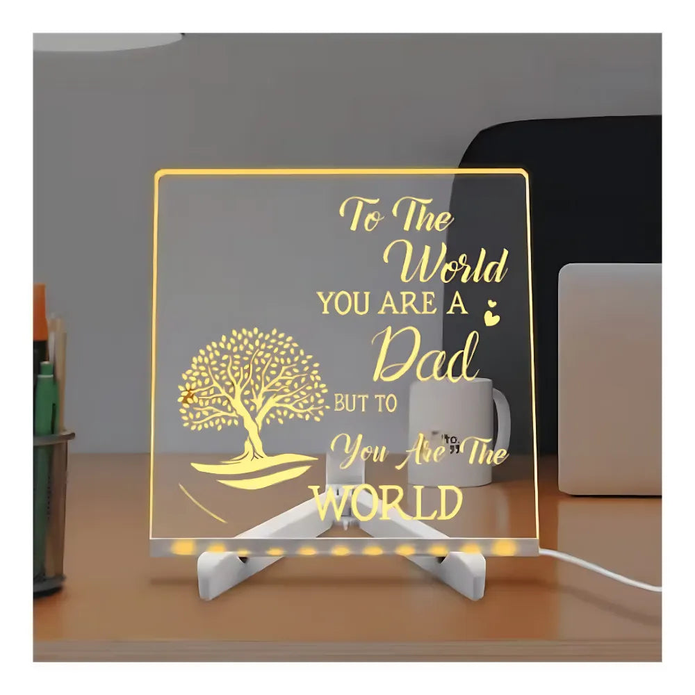3D LED Light Glass Acrylic Writing pad