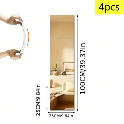 3D Mirror Wall Stickers Home Accessories