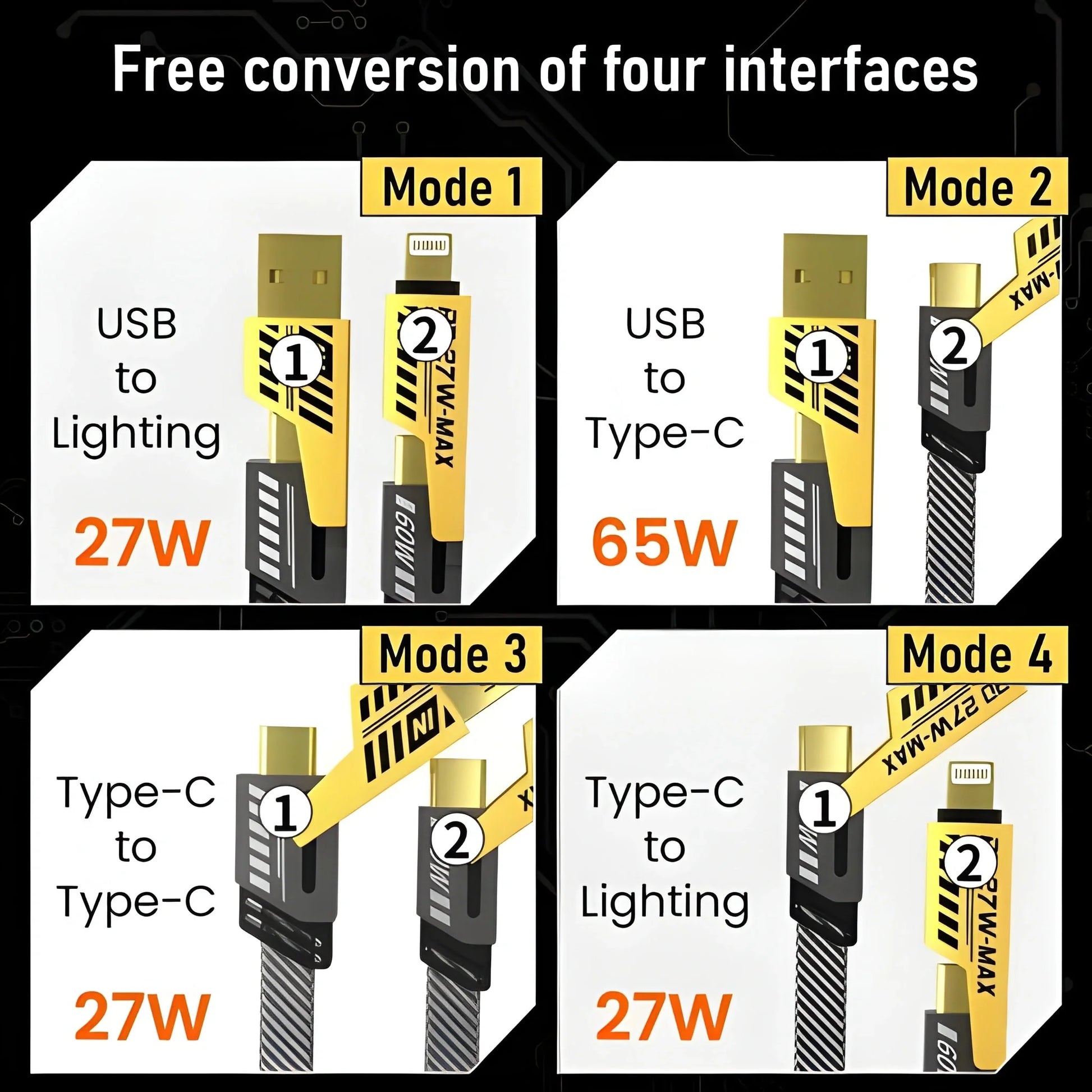 4 in 1 Eco Charging Cable