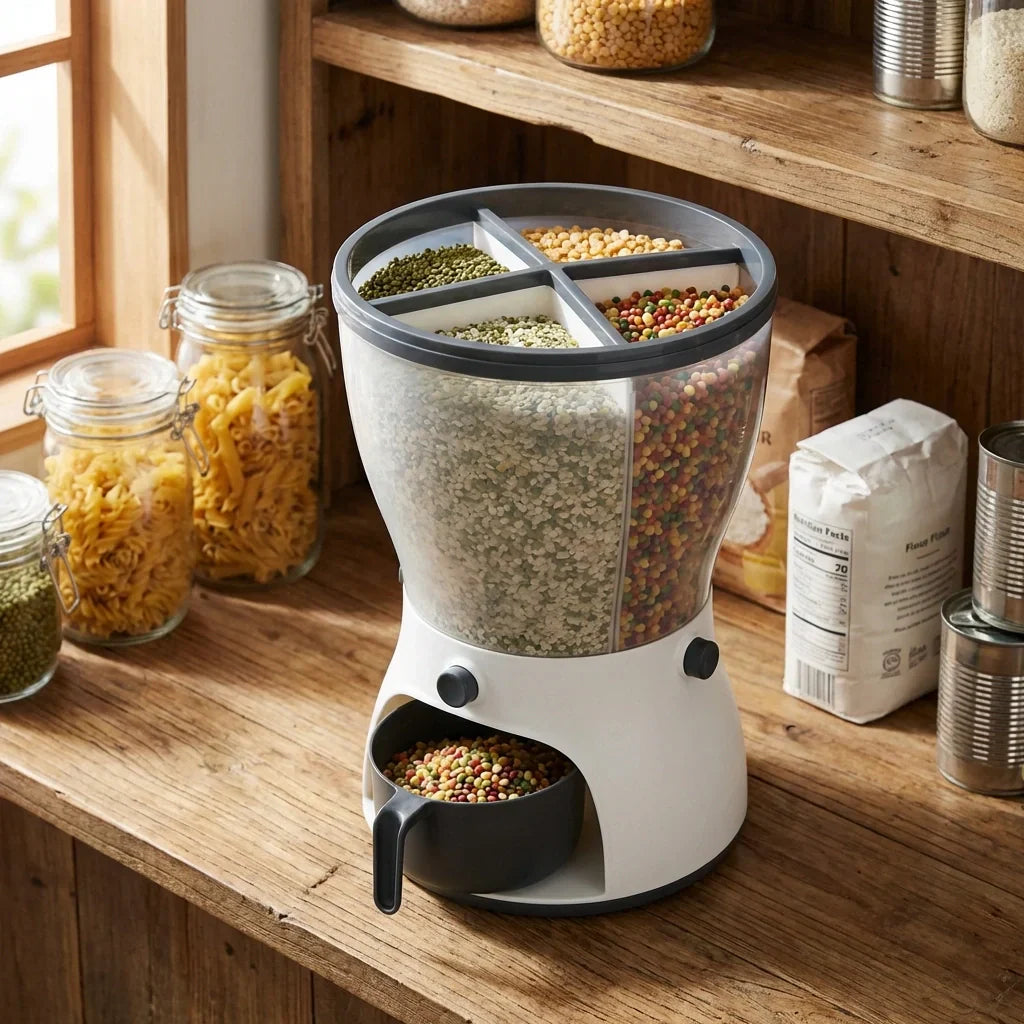 Best 4-in-1 grain dispenser container - food dispensers | 2026 | fast shipping
