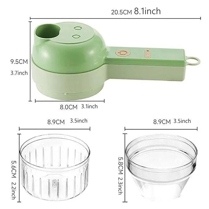 4 in 1 Portable Electric Vegetable Cutter Set Home & Kitchen