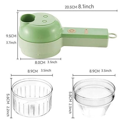 4 in 1 Portable Electric Vegetable Cutter Set Home & Kitchen