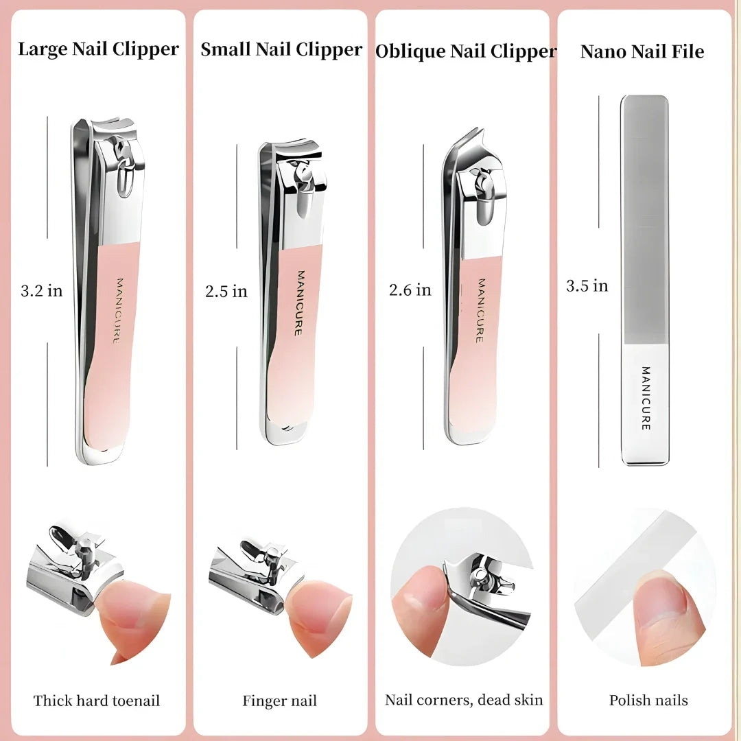 4 in 1 Stainless Steel Nail Clippers Set