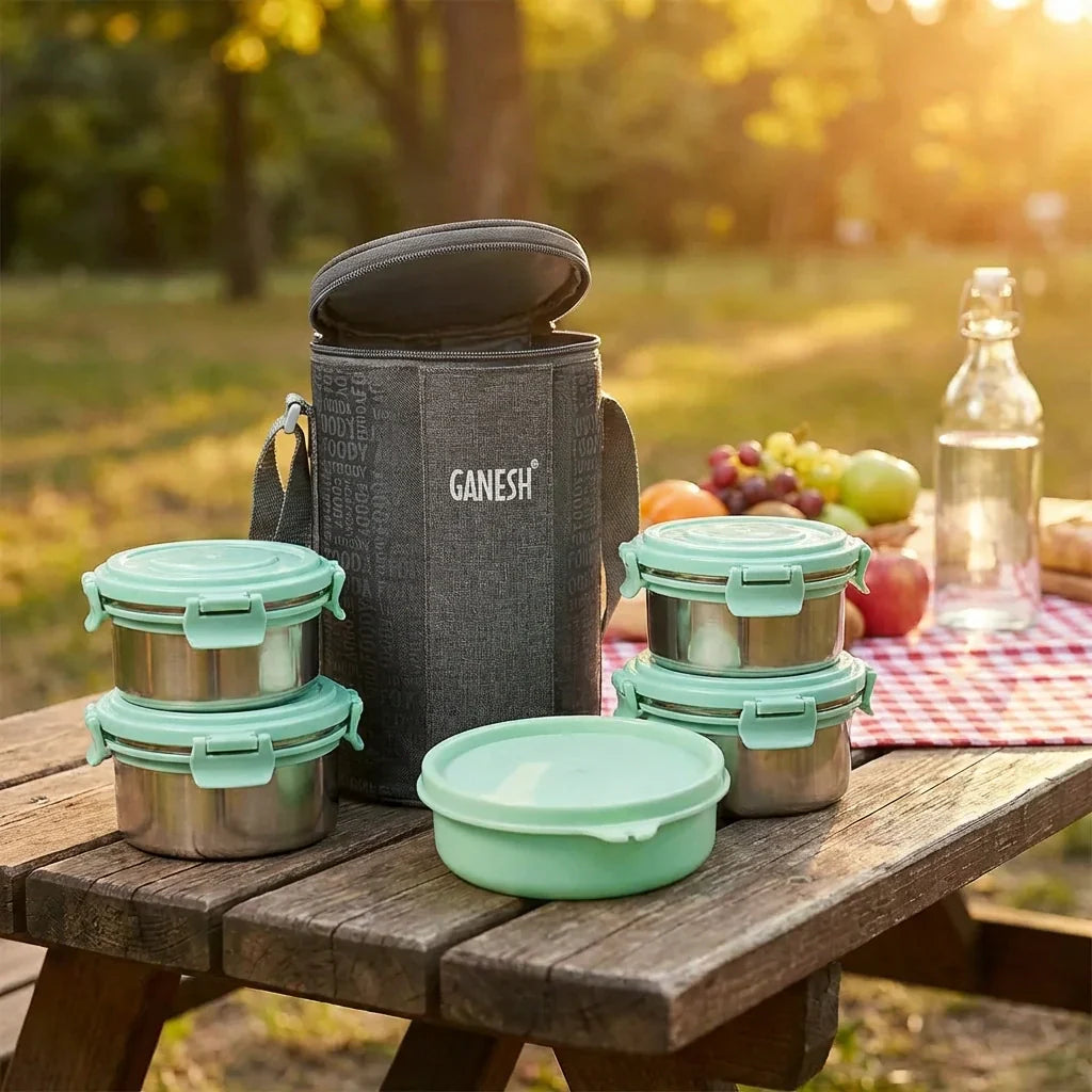 Best 4-in-1 stainless steel tiffin lunch box set - sets | 2026 | fast shipping