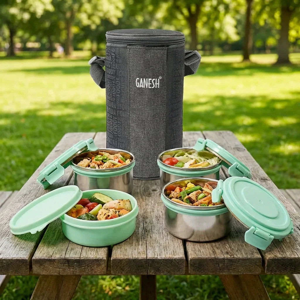 Best 4-in-1 stainless steel tiffin lunch box set - sets | 2026 | fast shipping