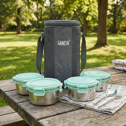 Best 4-in-1 stainless steel tiffin lunch box set - sets | 2026 | fast shipping
