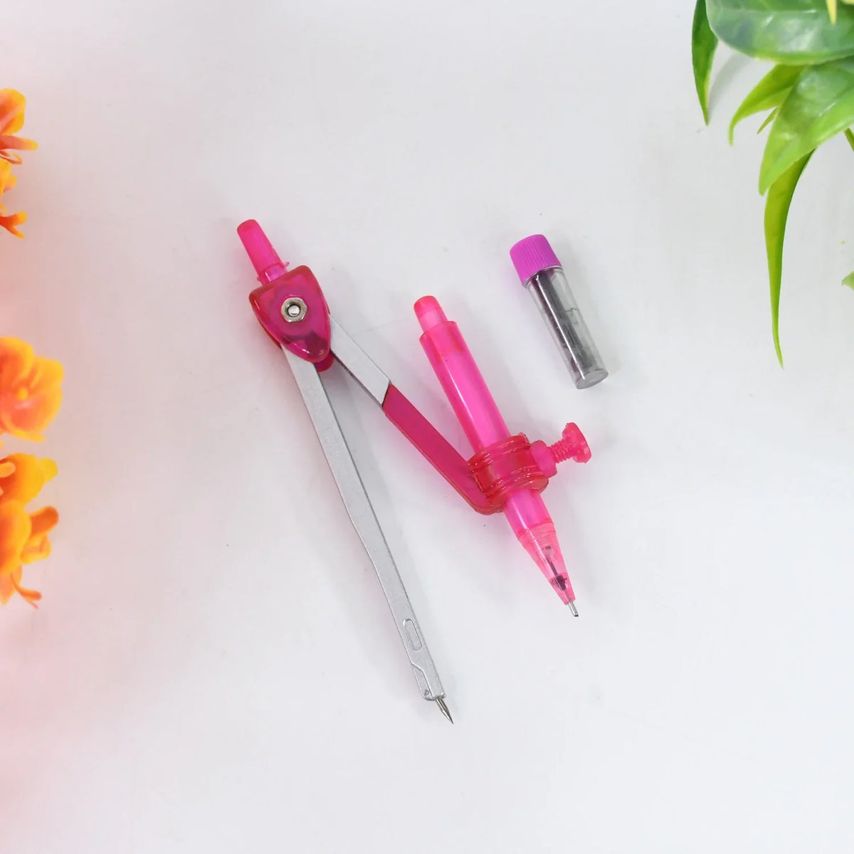 Compas Verde 4-in-1 Student Geometry Compass Set with Mechanical Pencil, Lead ...