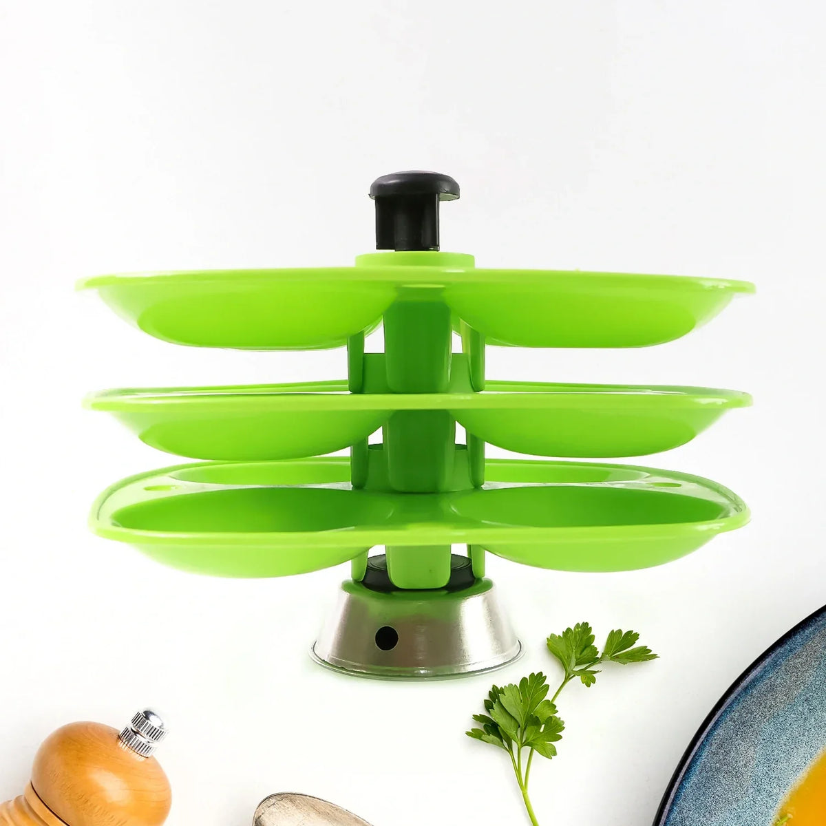 Edli Stand 4 Layer Plastic Idli Stand – Lightweight, Easy-to-Carry Kitchenware for ...