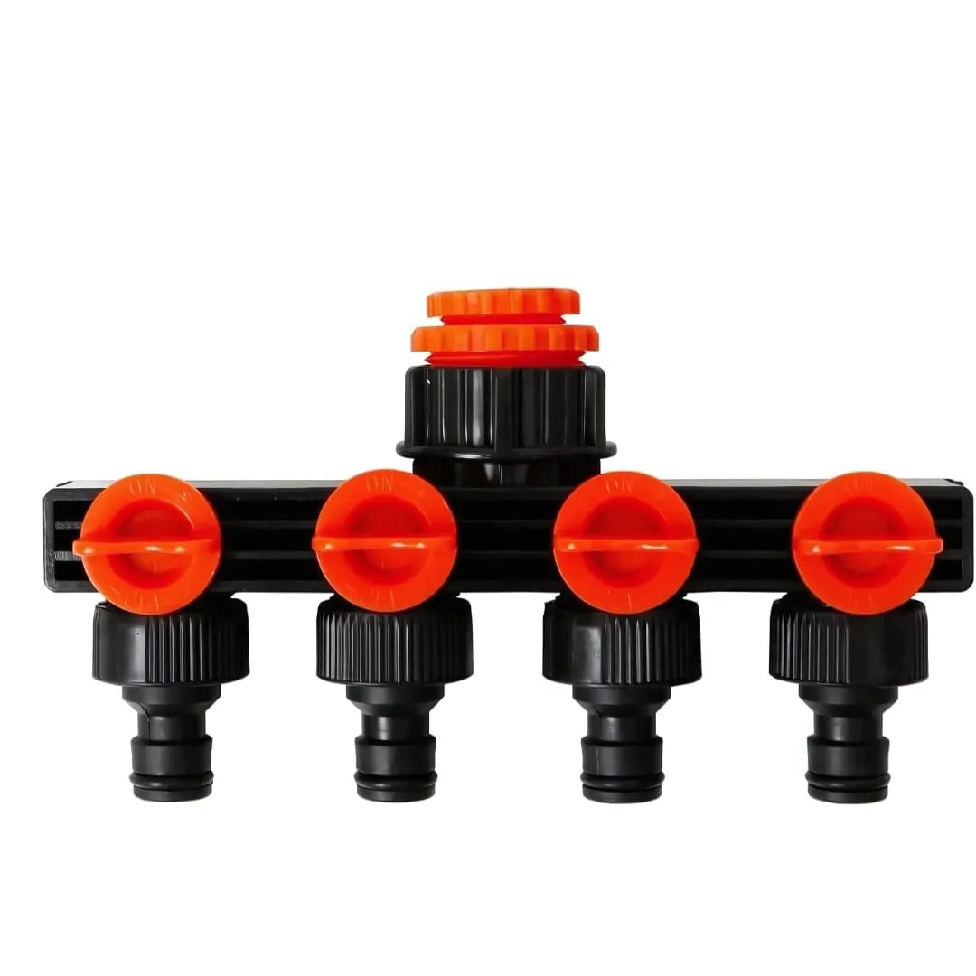 4 Way Water Tap Connector