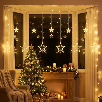 Serial String Star Lights for Decoration