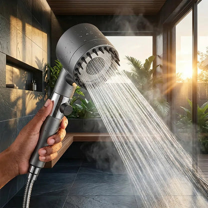 High Pressure 3-Setting Filtration Shower Head