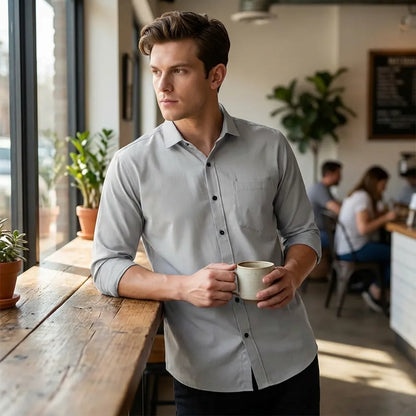 Satin Slim-Fit Shirt