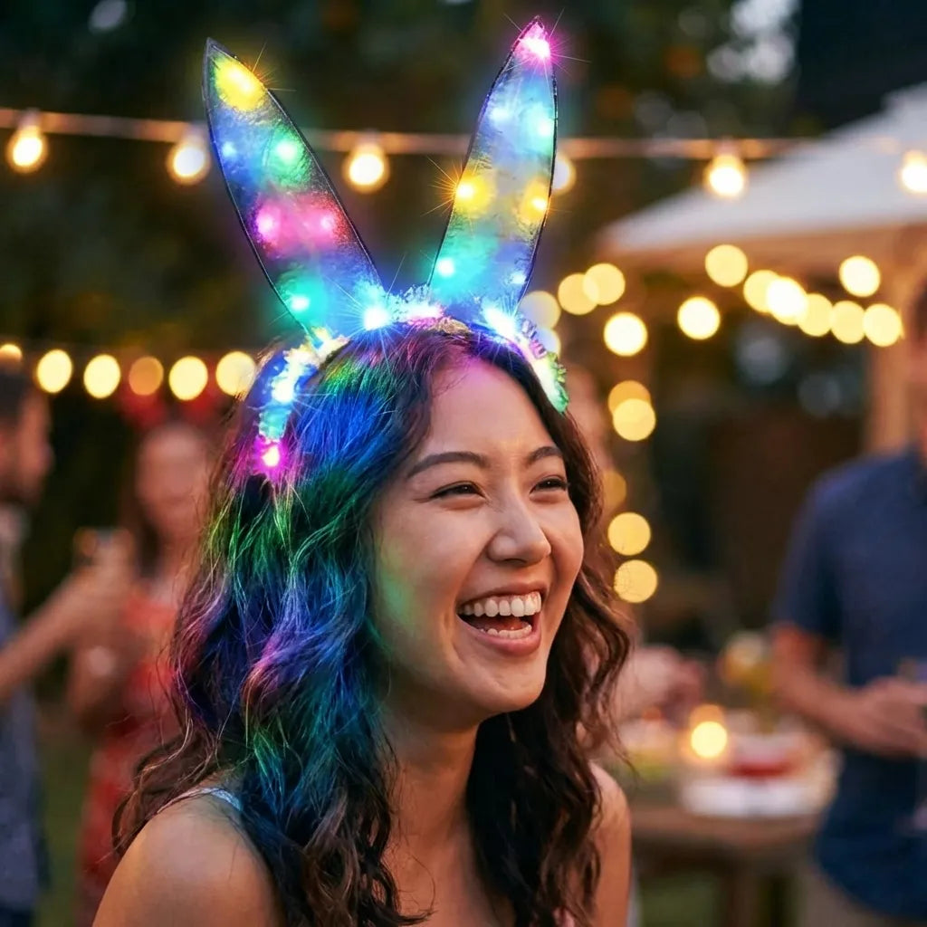 Rabbit Ears Hair Band with Light