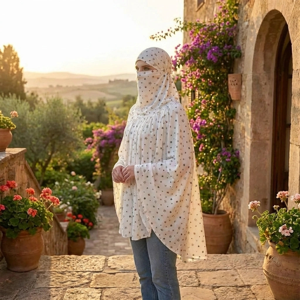 Cotton Long Scarf Mask