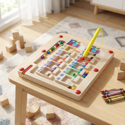 Magnetic Montessori Maze Board