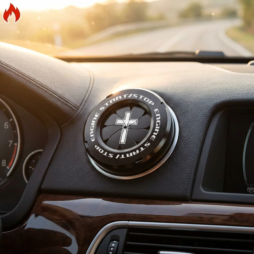 Rotary Push Start Stop Button Cover