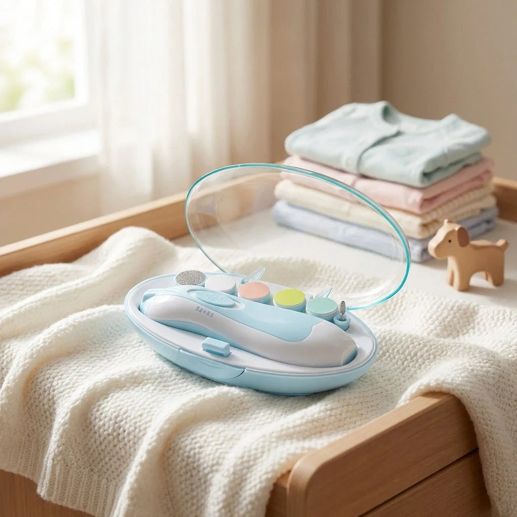 Electric Baby Nail Trimmer With Grinding Heads