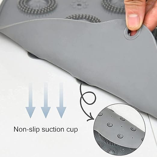 Silicone Non Slip Round Bathroom Mat