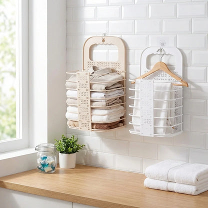 Wall-Mounted Collapsible Laundry Basket