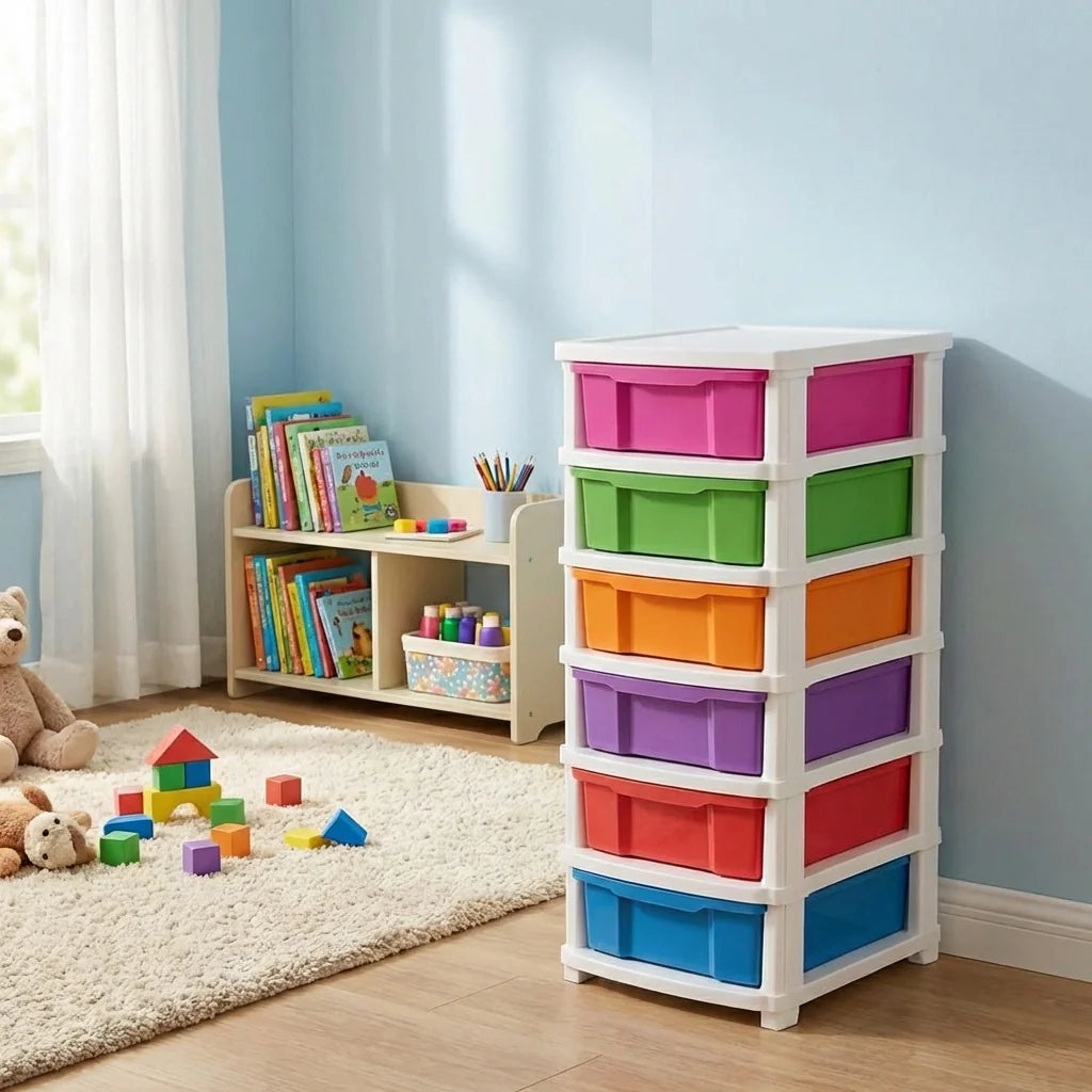 6-Layer Colorful Storage Drawers