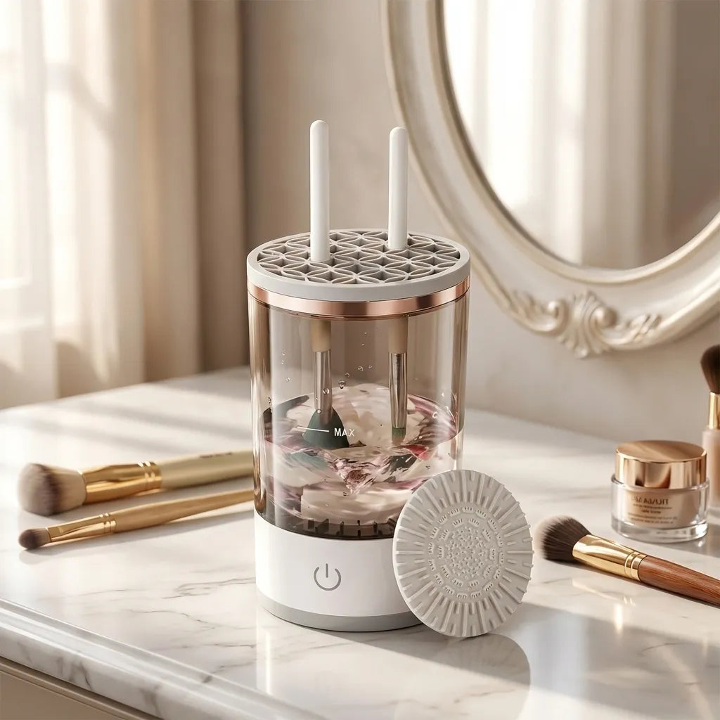 Automatic Makeup Brush Cleaner
