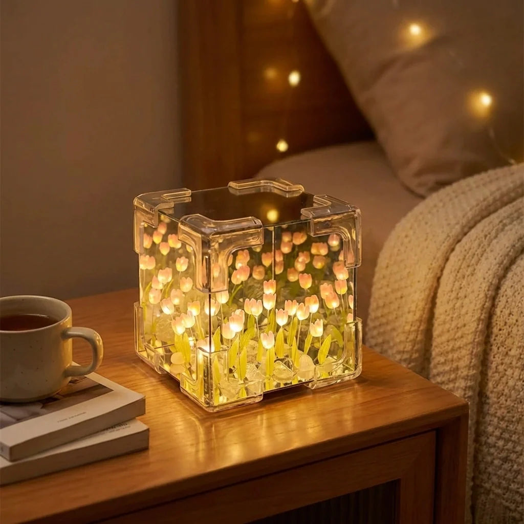 Tulip Mirror Night Lamp