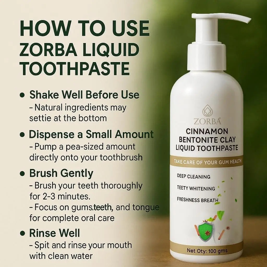 Cinnamon Bentonite Clay Liquid Toothpaste 100 ml Pack of 1