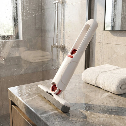 Compact mini mop with 2 sponge