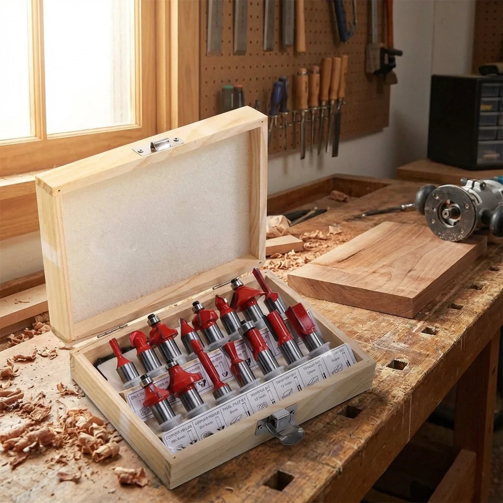 Router Bit Set (12/15pcs)