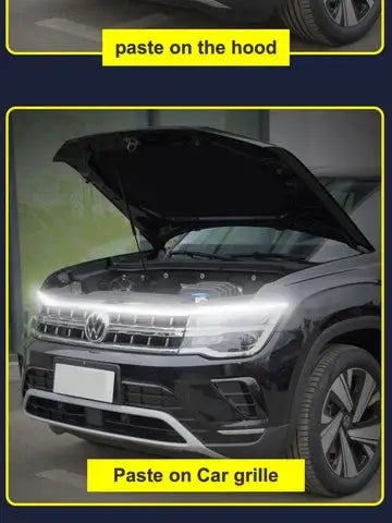 Universal Flexible Car Led Hood Strip Lights (White Light)