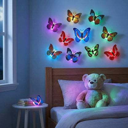 3DButterfly Led Light for Home Decoration (Pack of 3)