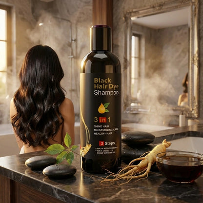 BLOSDREAM Black Hair Shampoo 3 in 1-100ml (Pack of 2)